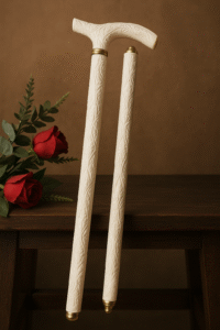 Luxurious Handcrafted Camel Bone Walking Cane