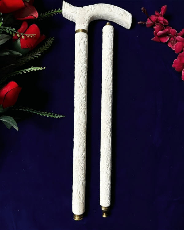 Luxurious Handcrafted Camel Bone Walking Cane - Image 2