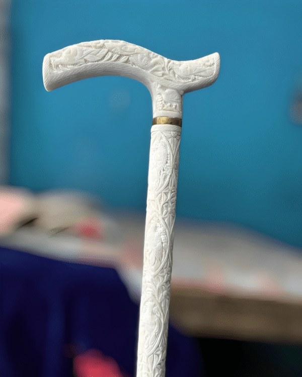 Luxurious Handcrafted Camel Bone Walking Cane - Image 3