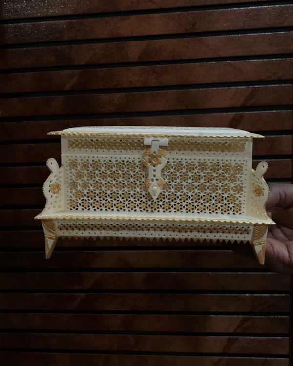 Luxurious Handcrafted Camel Bone Jewelry Box - Image 5