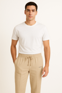 Zoadify Men’s Premium Cotton Solid White T-Shirt | Regular Fit Soft Breathable Casual Tee for Daily Wear